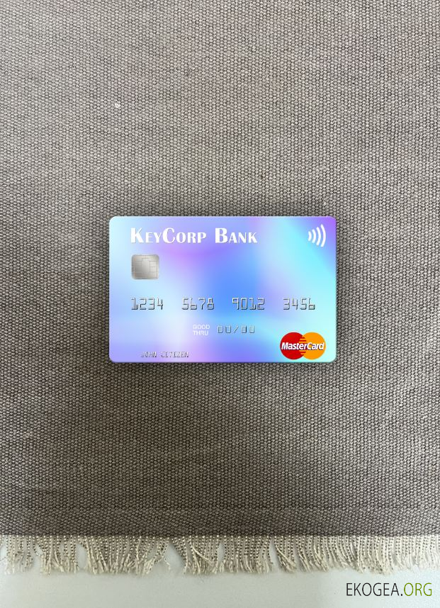 USA KeyCorp Bank mastercard photolook recto